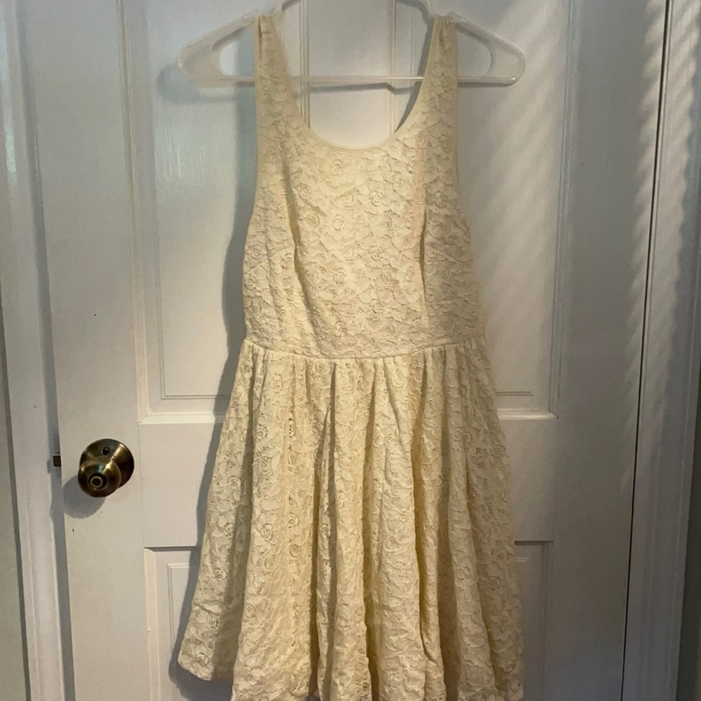 Urban Outfitters Lace low-v back mini dress